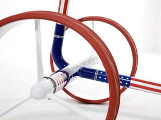 JuCad Carbon USA manuálny vozík + prenosná taška JTT, modro/červená