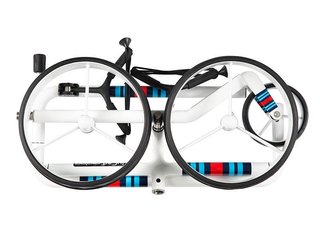 JuCad Carbon Racing manuálny vozík + prenosná taška JTT, biela