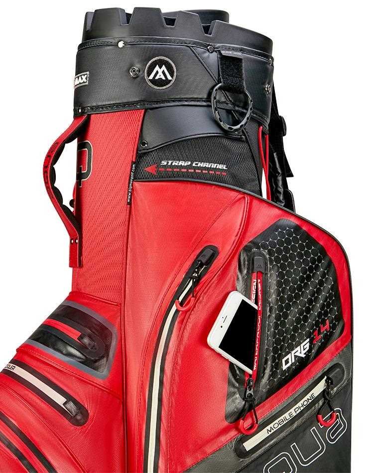 Big Max AQUA Silencio 4 Organizer cart bag, červeno/čierny