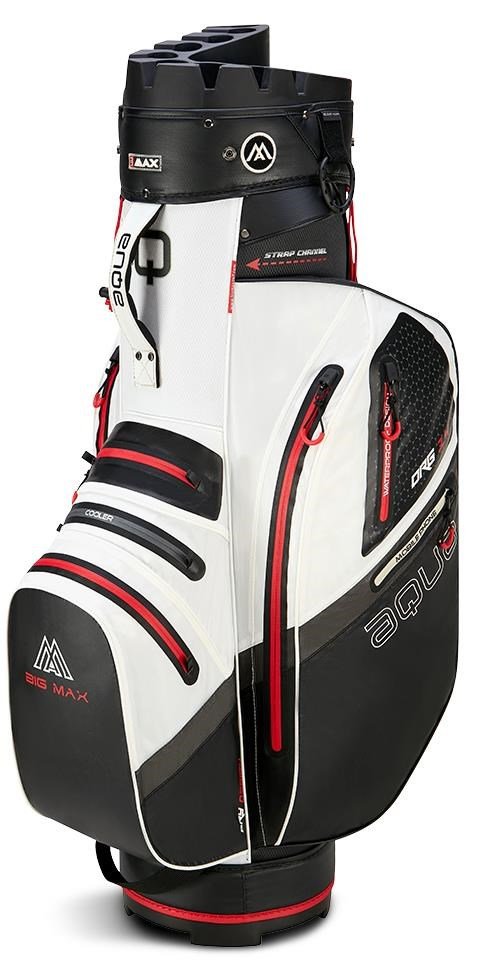 Big Max AQUA Silencio 4 Organizer cart bag, biela/čierna/červená