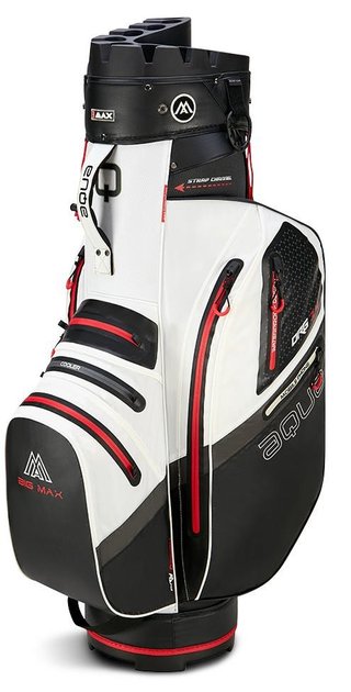 Big Max AQUA Silencio 4 Organizer cart bag, biela/čierna/červená