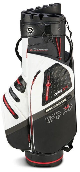 Big Max AQUA Silencio 4 Organizer cart bag, biela/čierna/červená