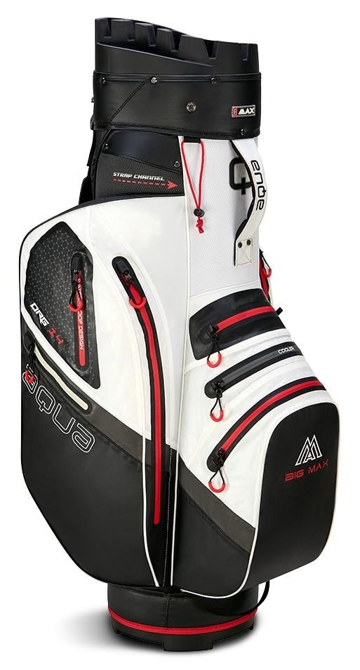 Big Max AQUA Silencio 4 Organizer cart bag, biela/čierna/červená