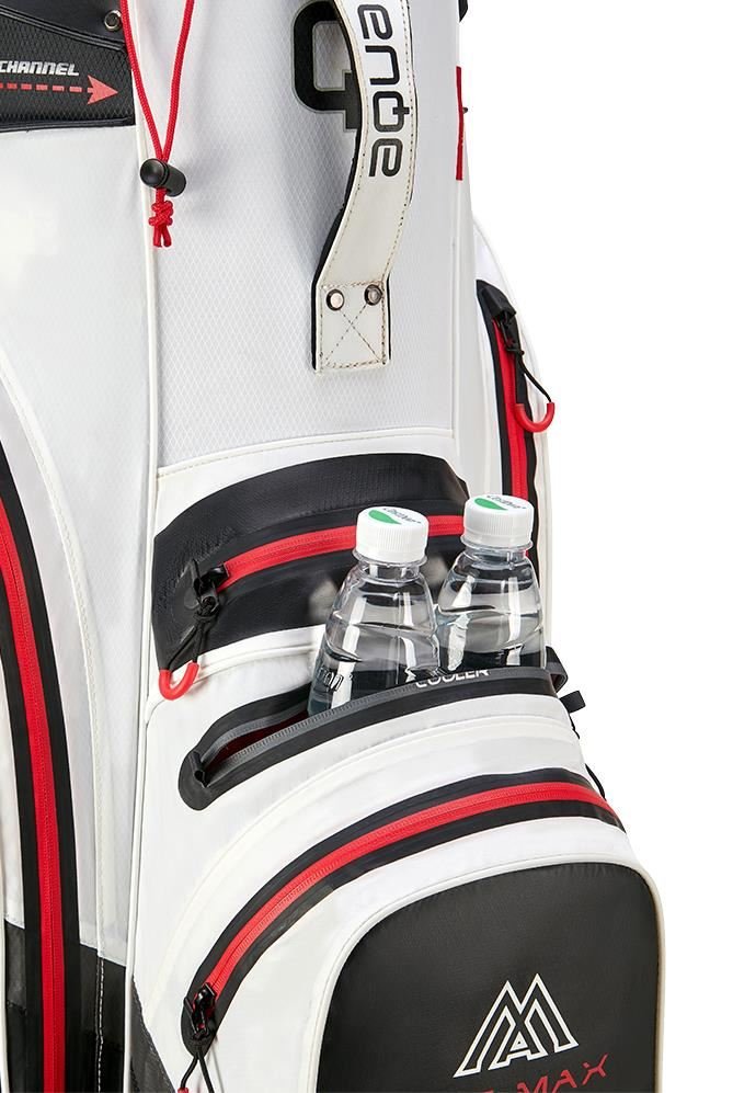 Big Max AQUA Silencio 4 Organizer cart bag, biela/čierna/červená