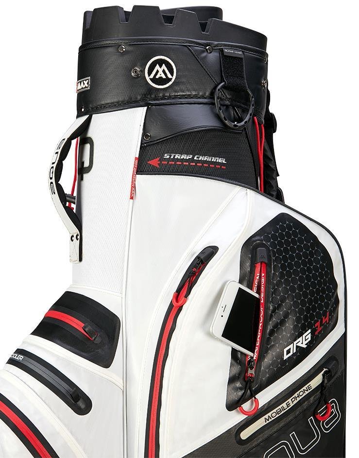 Big Max AQUA Silencio 4 Organizer cart bag, biela/čierna/červená