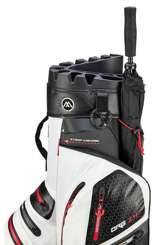 Big Max AQUA Silencio 4 Organizer cart bag, biela/čierna/červená