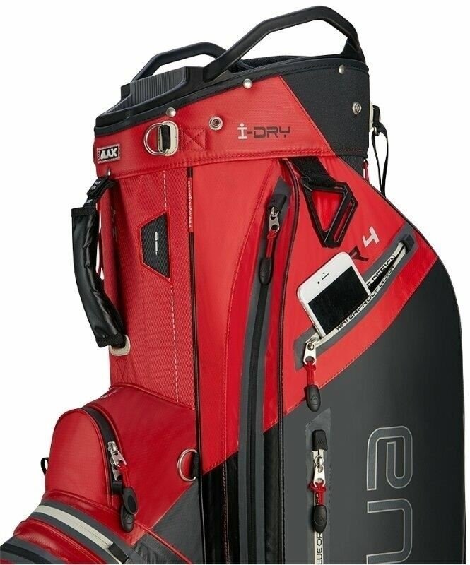 Big Max AQUA Tour 4 cart bag, červeno/čierny