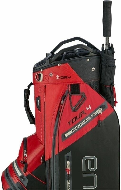 Big Max AQUA Tour 4 cart bag, červeno/čierny