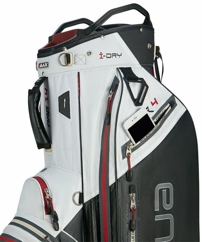 Big Max AQUA Tour 4 cart bag, biela/čierna/merlot