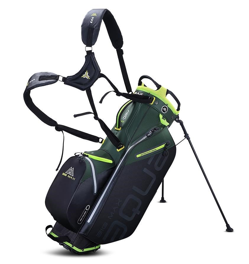 Big Max AQUA Eight G stand bag, lesná zelená/čierna/limetková