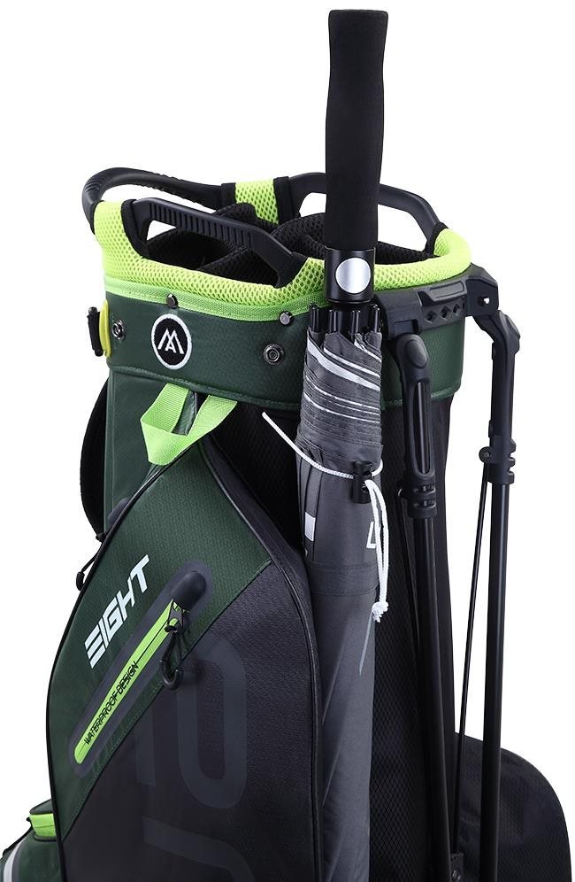 Big Max AQUA Eight G stand bag, lesná zelená/čierna/limetková