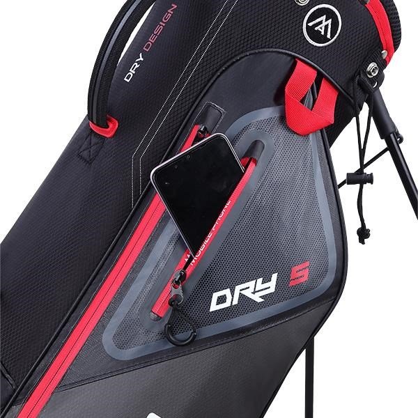 Big Max Dri Lite Seven G stand bag, black/red
