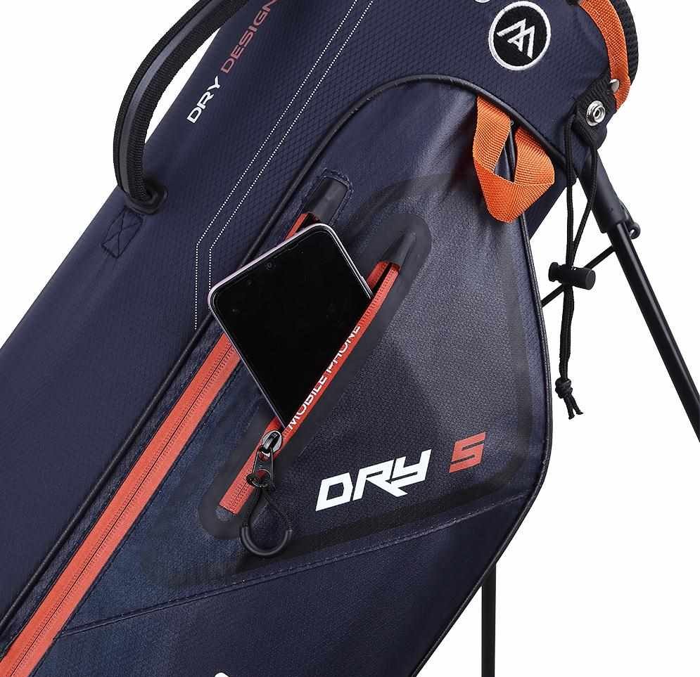 Big Max Dri Lite Seven G stand bag, steel blue/rust/white