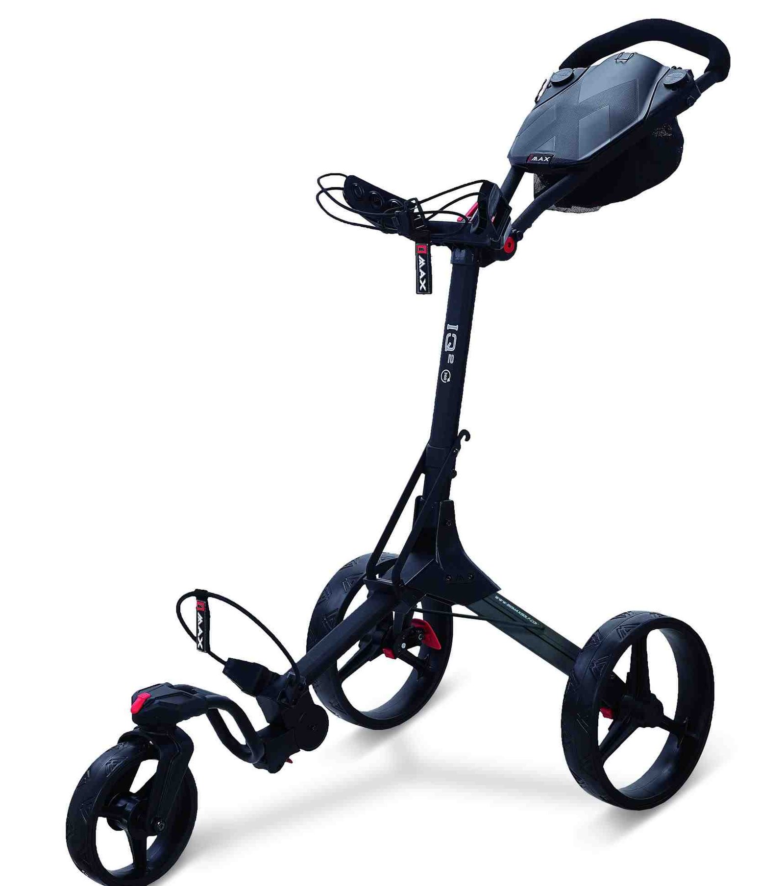 Big Max IQ2 360 manuálny golfový vozík, čierna