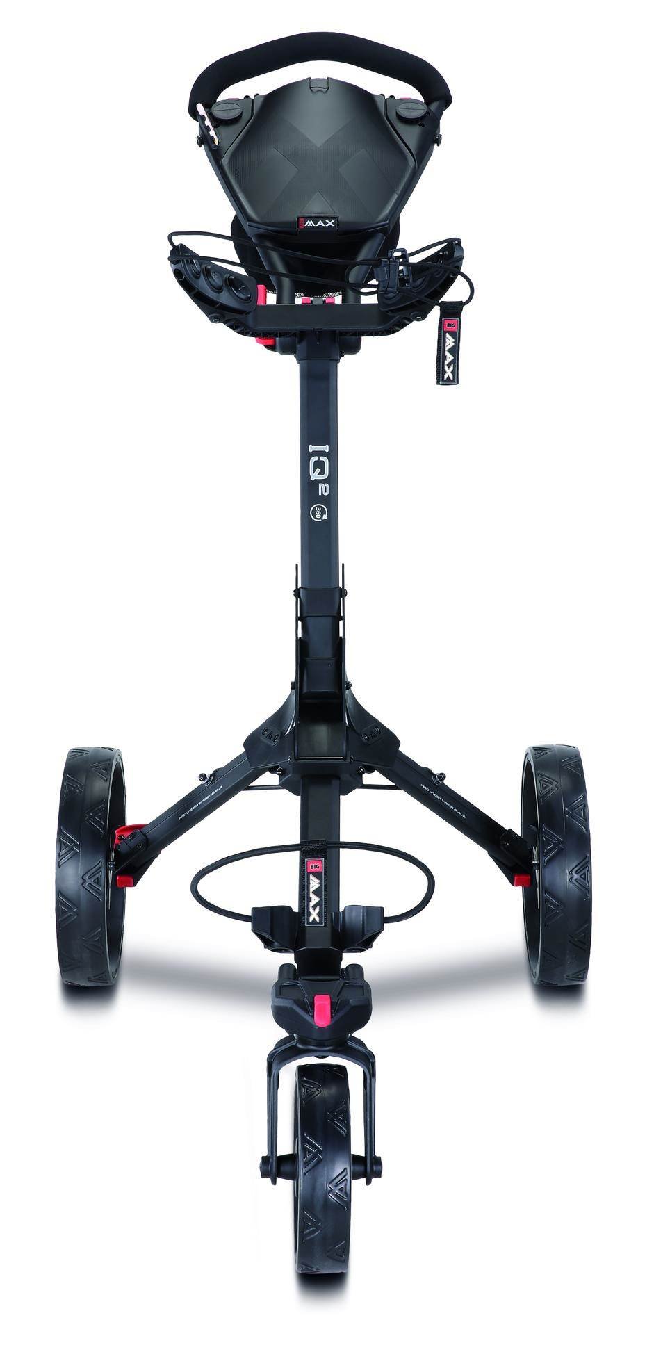 Big Max IQ2 360 manuálny golfový vozík, čierna