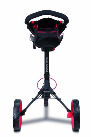 Big Max IQ2 360 manuálny golfový vozík, čierno/červená