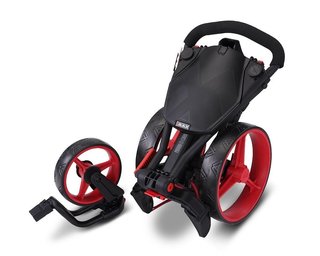 Big Max IQ2 360 manuálny golfový vozík, čierno/červená