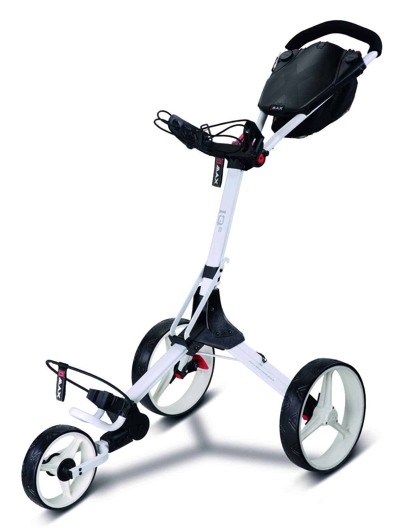 Big Max IQ2 manuálny golfový vozík, biela