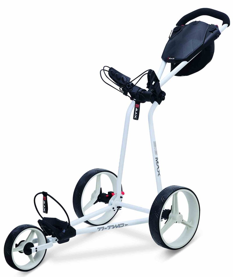 Big Max TI TWO manuálny golfový vozík, biela