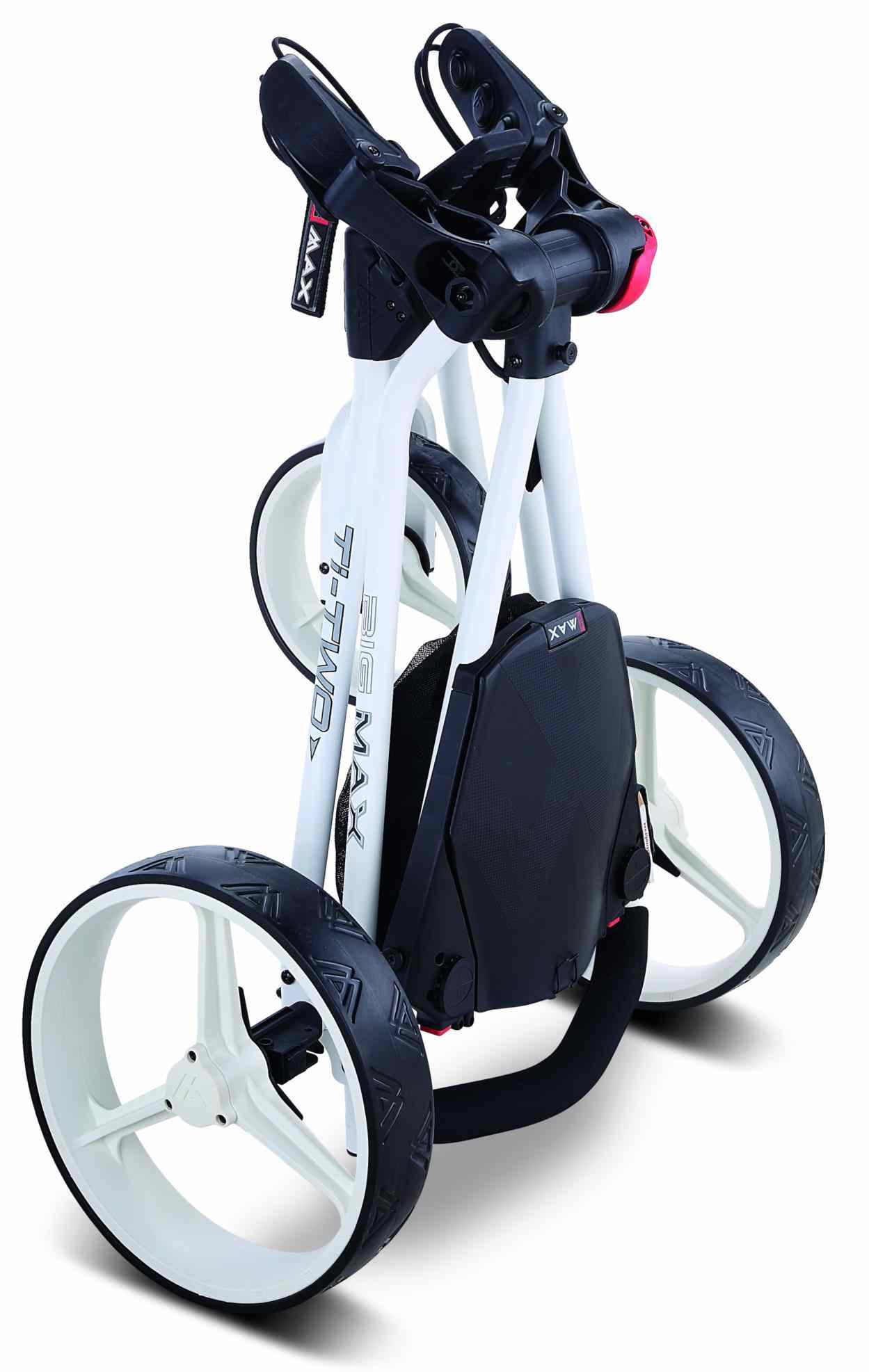Big Max TI TWO manuálny golfový vozík, biela