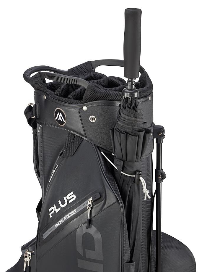 Big Max Dri Lite Hybrid Plus stand bag, čierna
