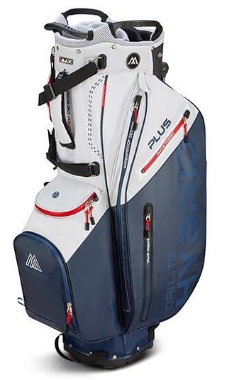 Big Max Dri Lite Hybrid Plus stand bag, biela/navy/červená