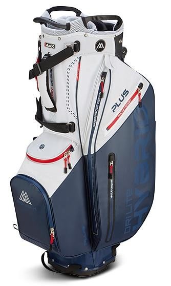 Big Max Dri Lite Hybrid Plus stand bag, biela/navy/červená