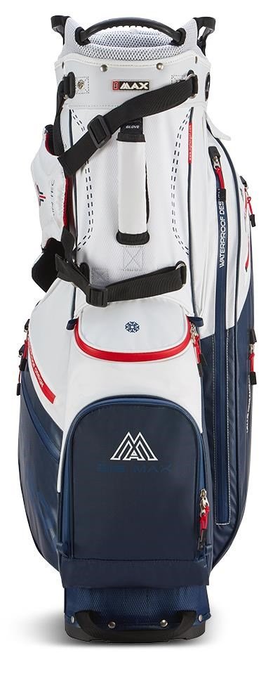 Big Max Dri Lite Hybrid Plus stand bag, biela/navy/červená