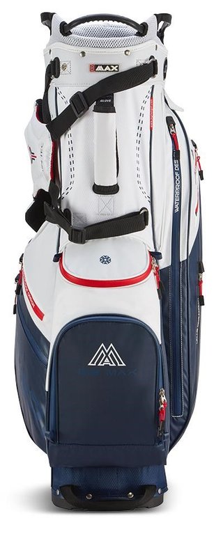 Big Max Dri Lite Hybrid Plus stand bag, biela/navy/červená
