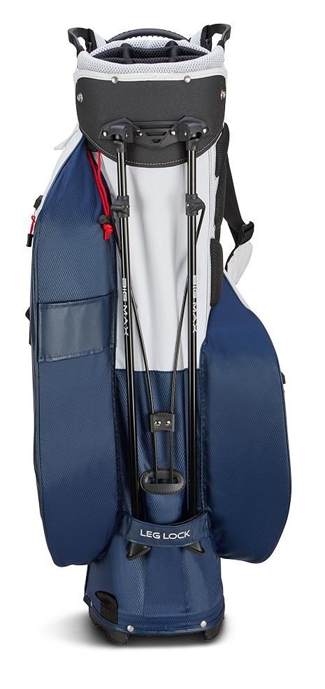 Big Max Dri Lite Hybrid Plus stand bag, biela/navy/červená