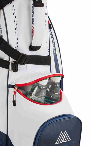 Big Max Dri Lite Hybrid Plus stand bag, biela/navy/červená