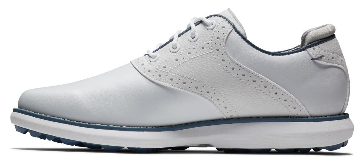 FootJoy Traditions Spikeless dámske golfové topánky, biele