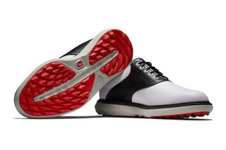 FootJoy Traditions Spikeless pánske golfové topánky, biele