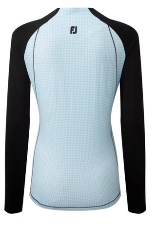 FootJoy Houndstooth Printed dámska mikina, black/blue houndstooth