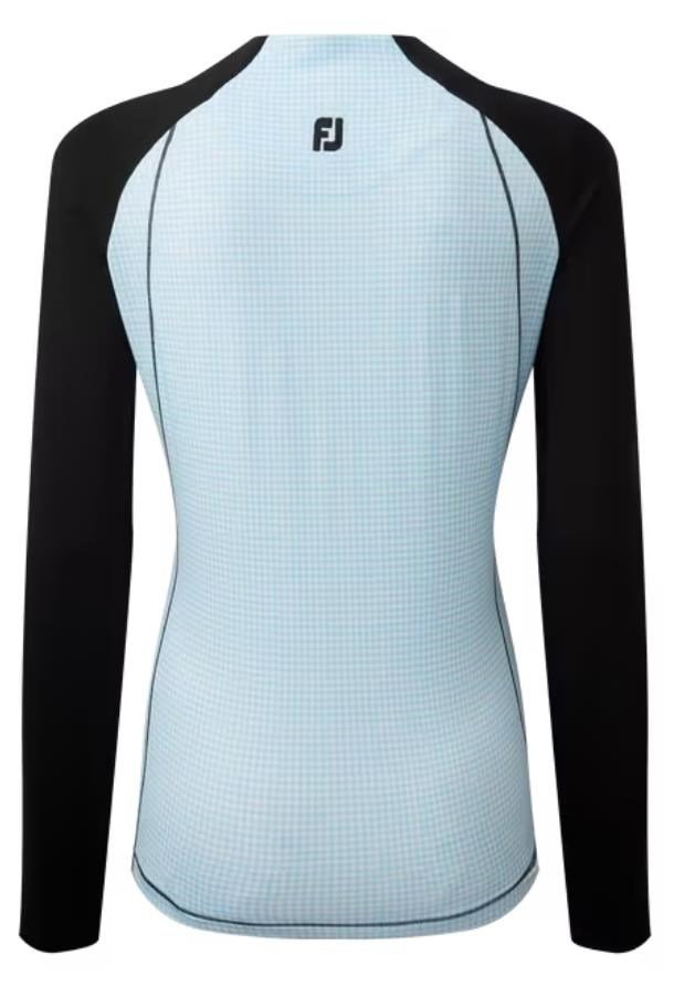 FootJoy Houndstooth Printed dámska mikina, black/blue houndstooth