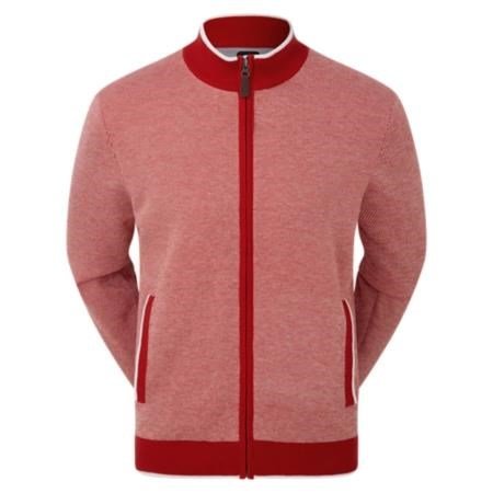 FootJoy Full-Zip Lined pánska mikina, červená