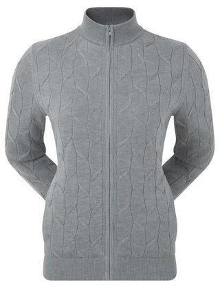 FootJoy Full-Zip Lined dámska mikina, sivá