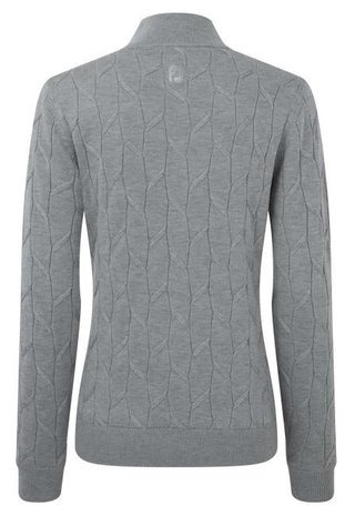 FootJoy Full-Zip Lined dámska mikina, sivá