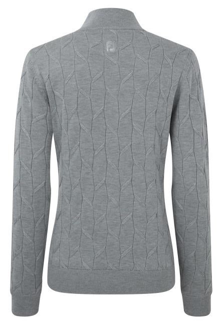 FootJoy Full-Zip Lined dámska mikina, sivá