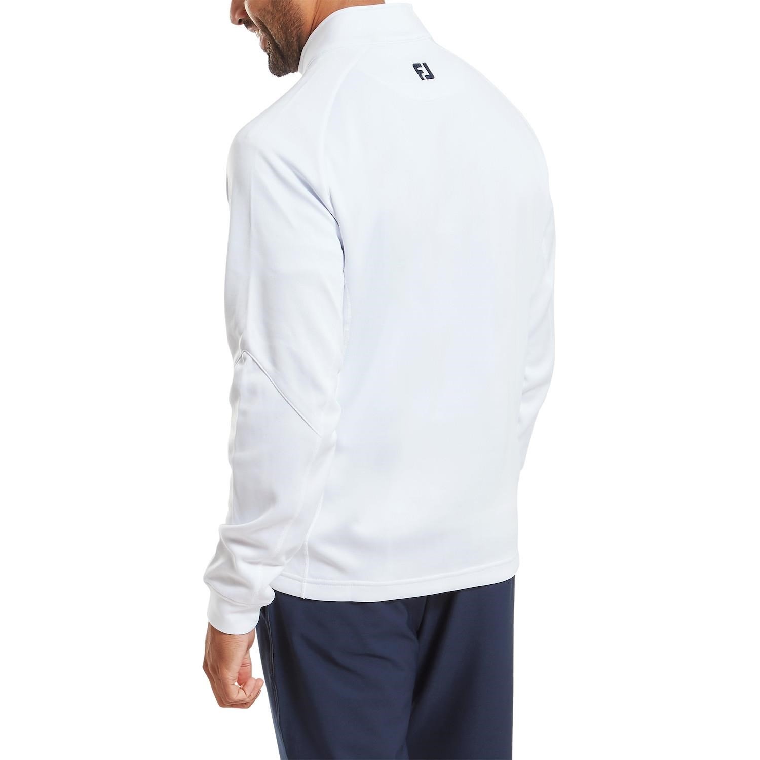 FootJoy Chill-Out pánsky pulóver, bielo/tmavomodrý
