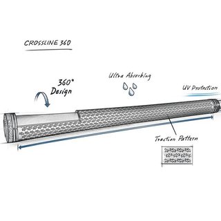 Lamkin Crossline 360 grip, standard, sivý/čierny