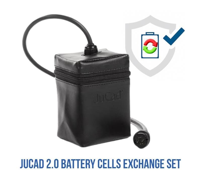 JuCad 2.0 Powerpack náhradná sada systému bez riadiacej jednotky pre vlastnú montáž vrátane puzdra na malé batériové články a krytu