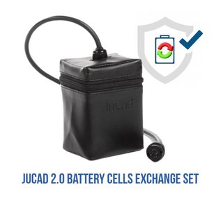 JuCad 2.0 Powerpack náhradná sada systému bez riadiacej jednotky pre vlastnú montáž vrátane puzdra na malé batériové články a krytu