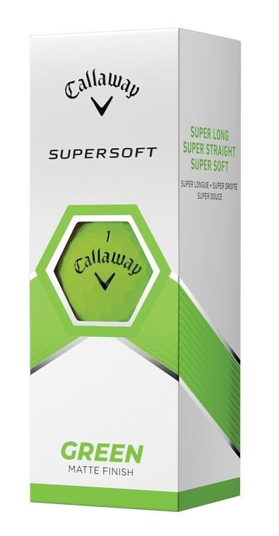 Callaway Supersoft Matte golfové loptičky, zelené