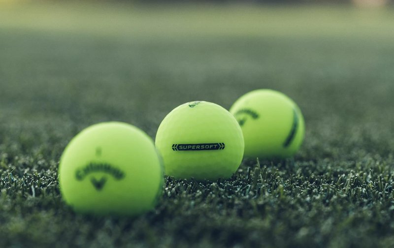 Callaway Supersoft Matte golfové loptičky, zelené