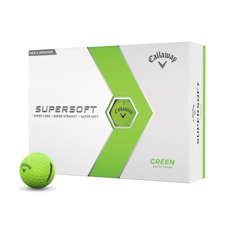 Callaway Supersoft Matte golfové loptičky, zelené
