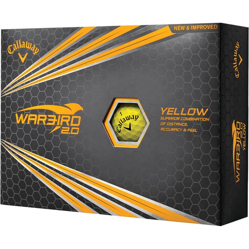 Callaway Warbird 2.0 golfové loptičky, žlté