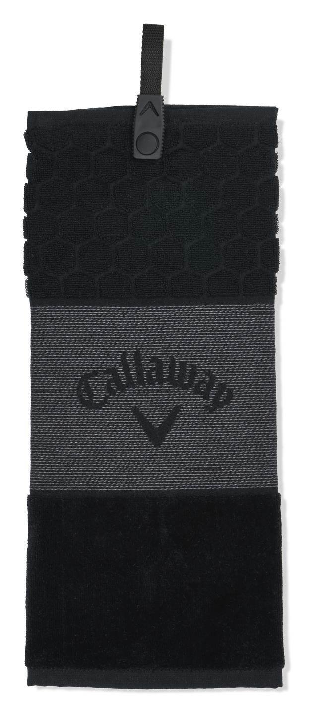Callaway Tri-Fold 23 golfový uterák 16"x21" (40x53 cm), čierna