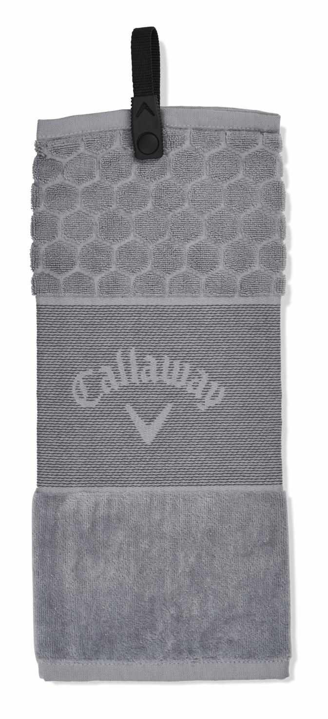 Callaway Tri-Fold 23 golfový uterák 16"x21" (40x53 cm), šedá