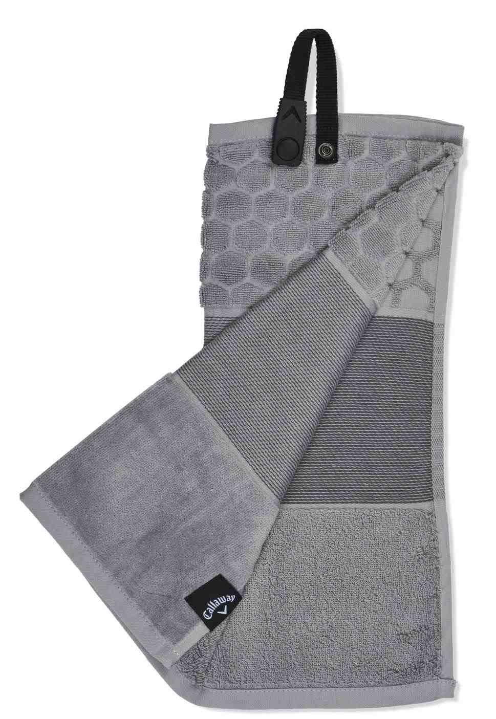 Callaway Tri-Fold 23 golfový uterák 16"x21" (40x53 cm), šedá